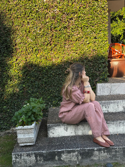 Conjunto Mykonos Caine Sleepwear Rosa