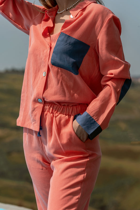 pijama em algodão raiz caine