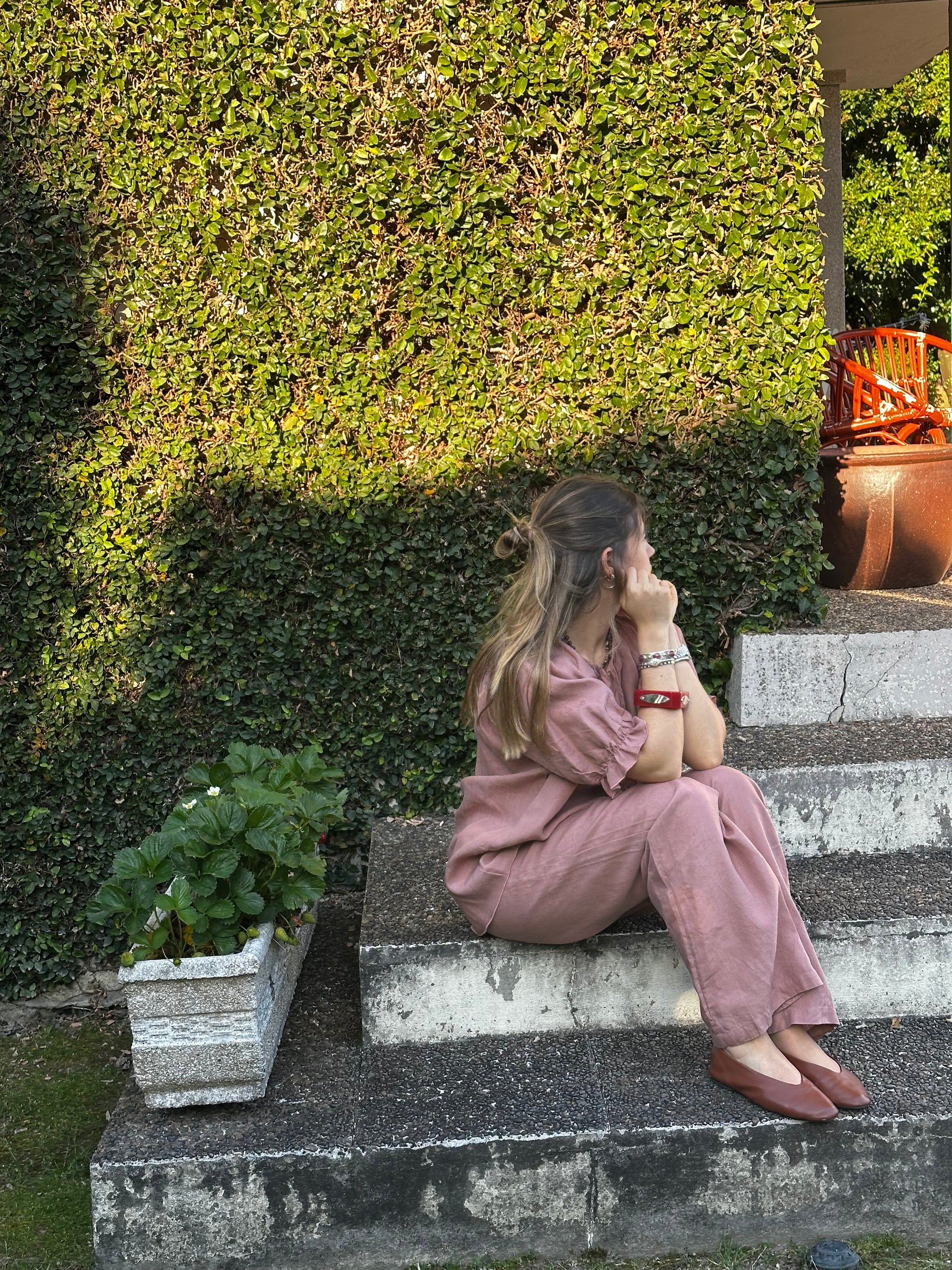 Conjunto Mykonos Caine Sleepwear Rosa