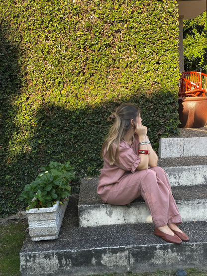 Conjunto Mykonos Caine Sleepwear Rosa