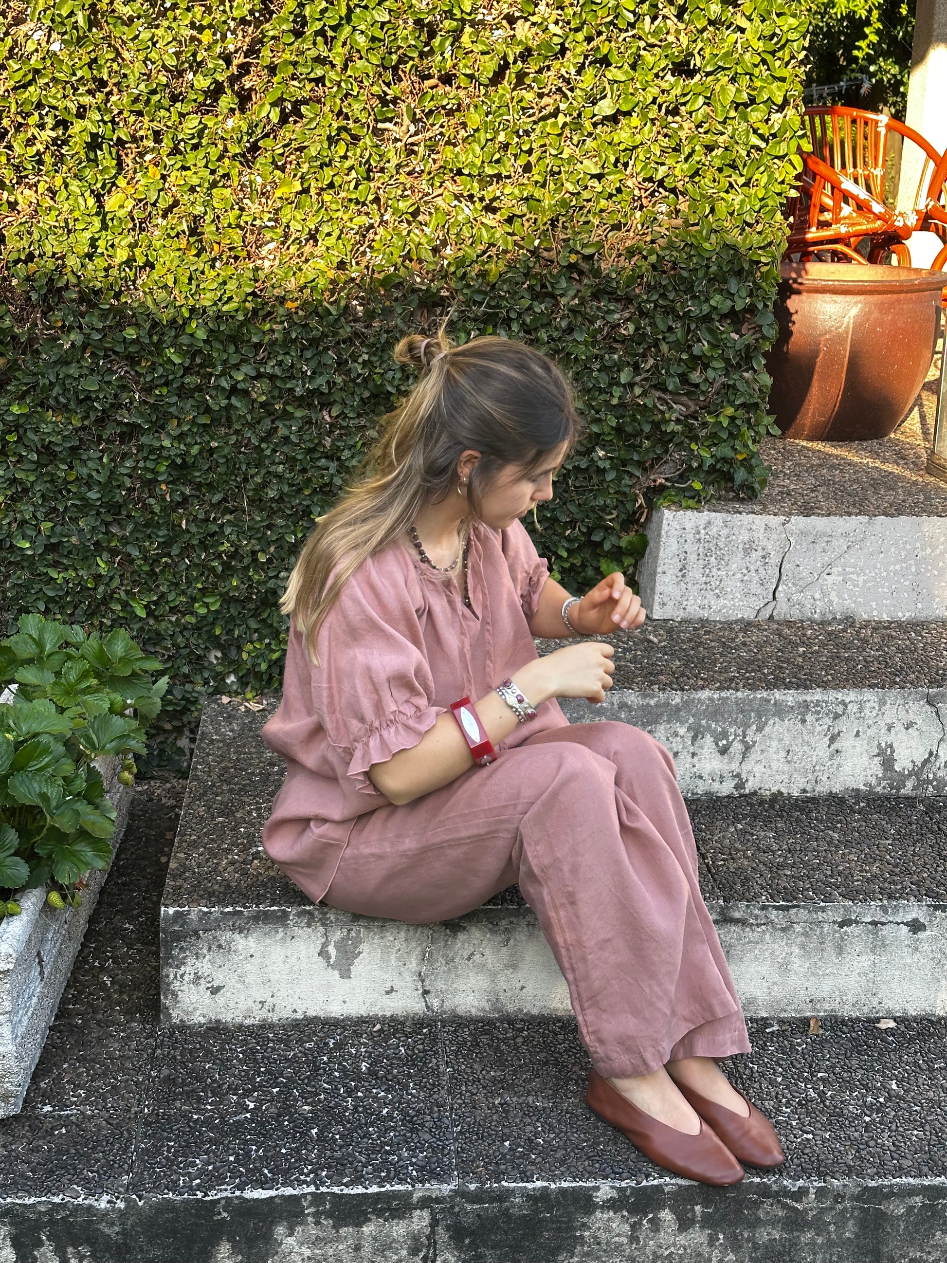 Conjunto Mykonos Caine Sleepwear Rosa