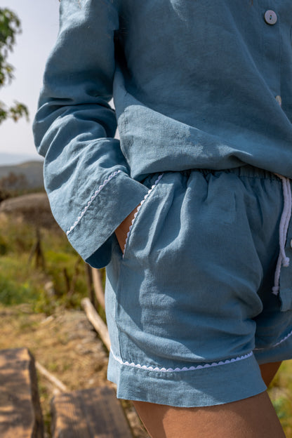 pijama em linho e algodão brisa caíne