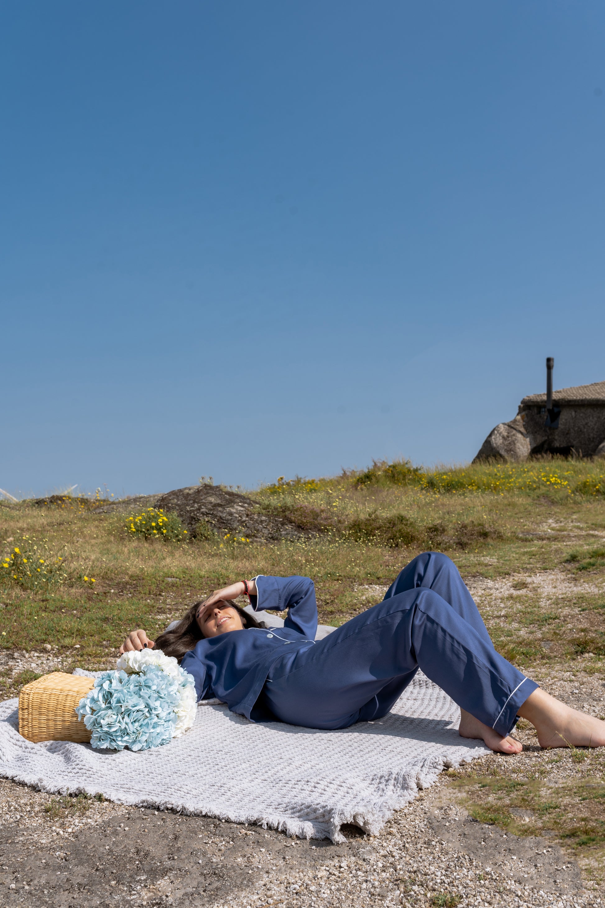 pijama em algodão luar caíne