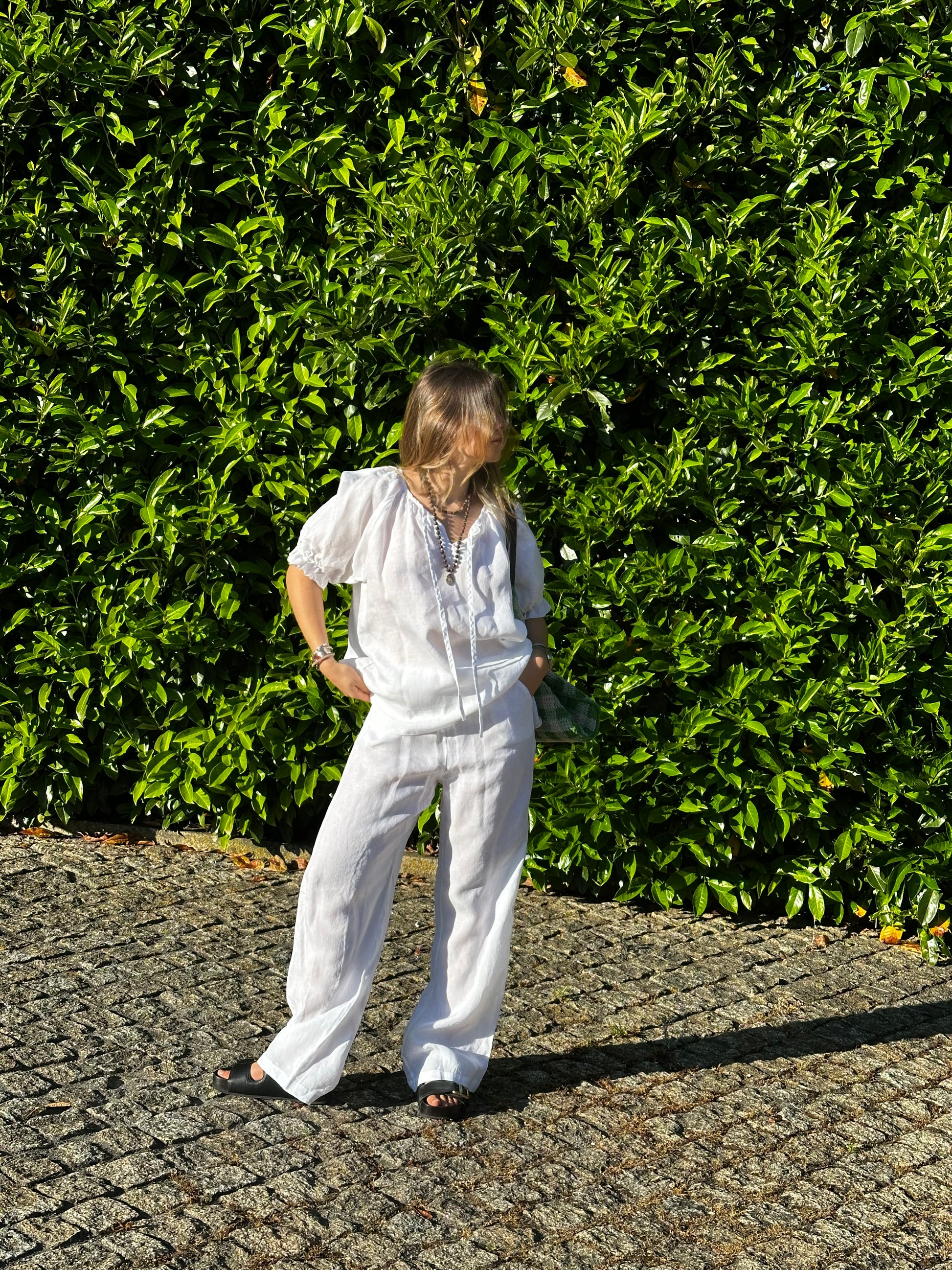 Pijama Mykonos Caine Sleepwear Branco