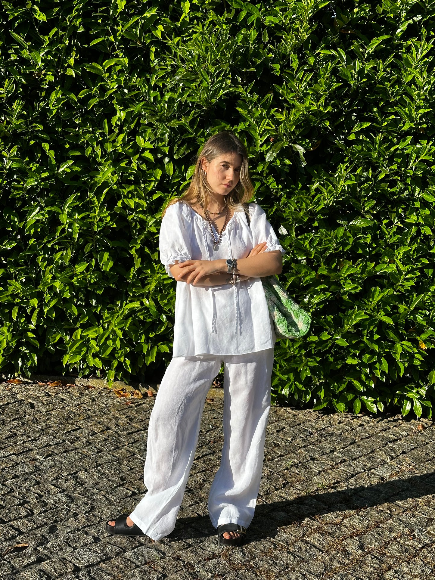 Pijama Mykonos Caine Sleepwear Branco