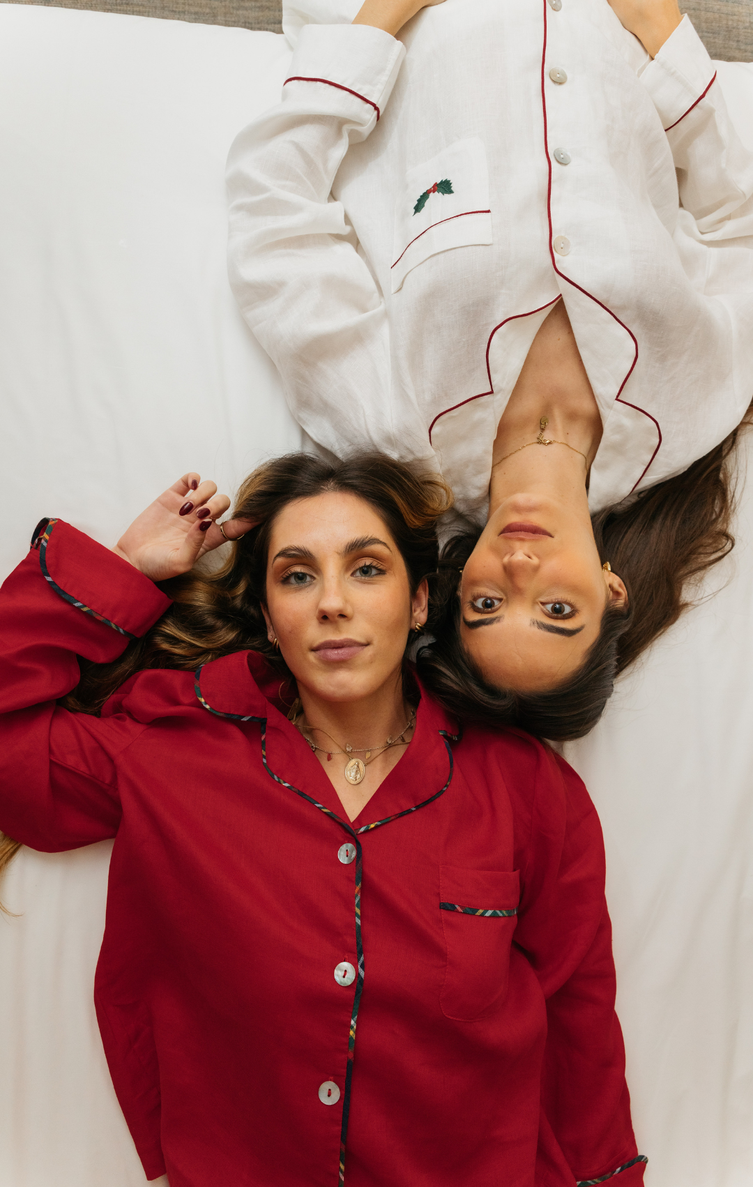 pijama de linho xadrez caíne