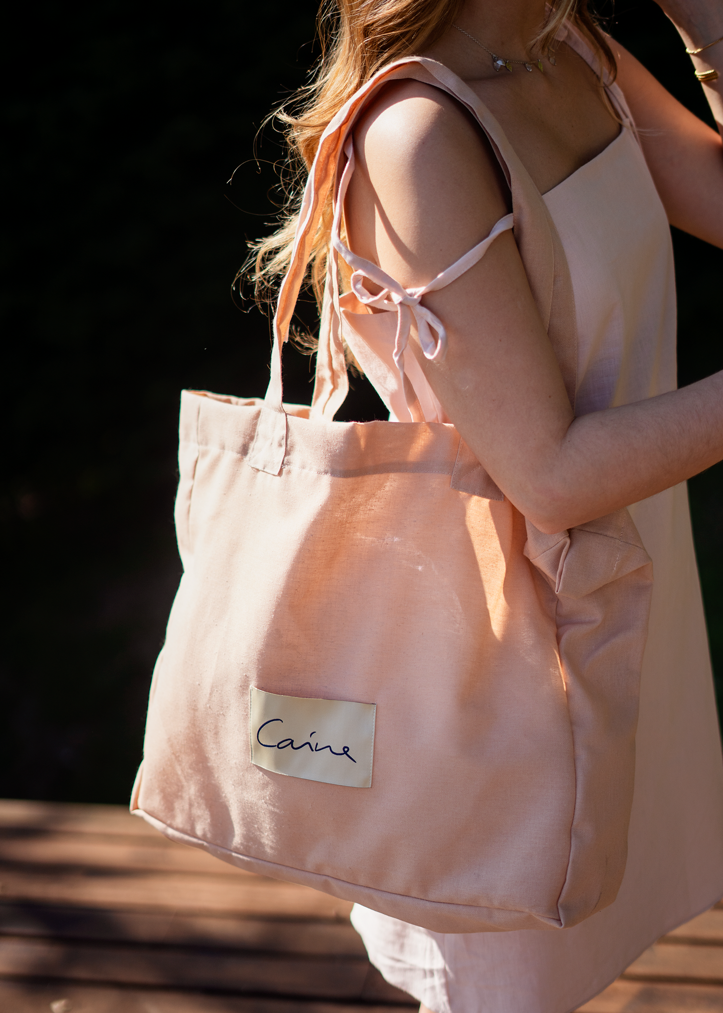 saco de praia rosa caíne